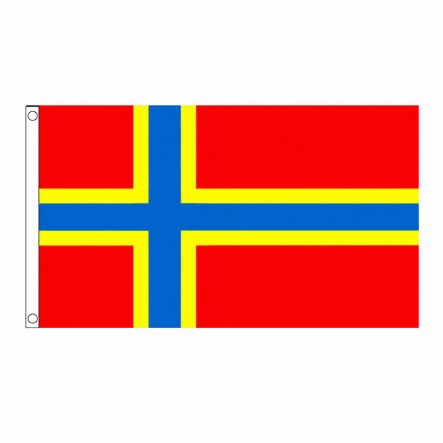 Orkney New Flag centred on square white background