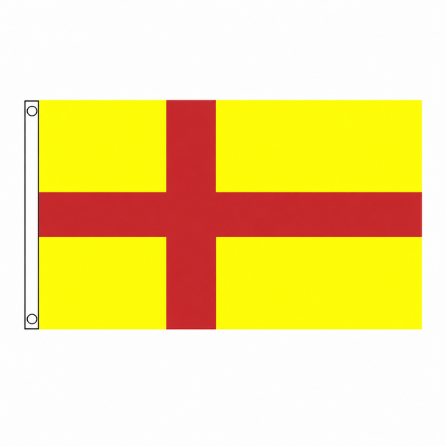 Orkney Pre 2007 Flag centred on square white background