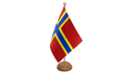 Flagmania Orkney New wooden hand flags, 9x6 inch, pack of 12, no bases