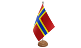Flagmania Orkney New wooden hand flags, 9x6 inch, pack of 12, no bases