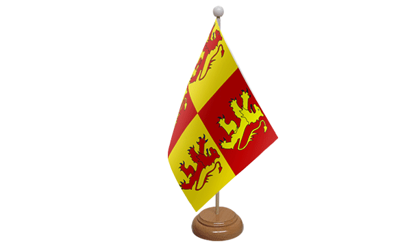 Flagmania Owain Glyndwr wooden hand flags, 9x6 inch, pack of 12, no bases