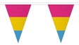 Pansexual Triangle 12 metre bunting by Flagmania