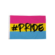 Pansexual #Pride Flag 5ft x 3ft in pink yellow and blue with black #PRIDE lettering