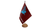 Flagmania Pegasus Airborne wooden hand flags, 9x6 inch, pack of 12, no bases