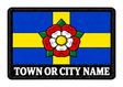 Pembrokeshire personalised county patch artwork preview, 90 x 60mm