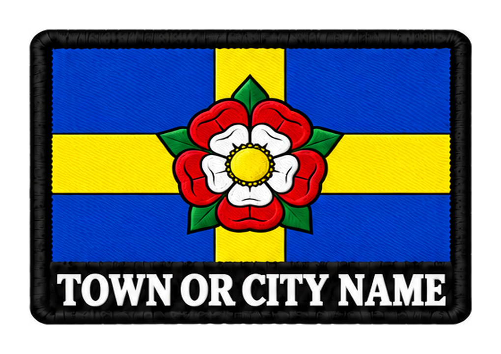 Pembrokeshire personalised county patch artwork preview, 90 x 60mm