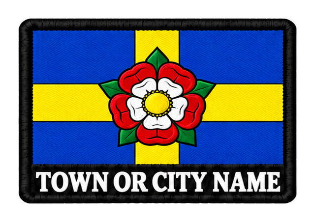 Pembrokeshire personalised county patch artwork preview, 90 x 60mm