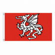 English Pendragon Anglo Saxon A Flag – 5ft x 3ft centred on white background