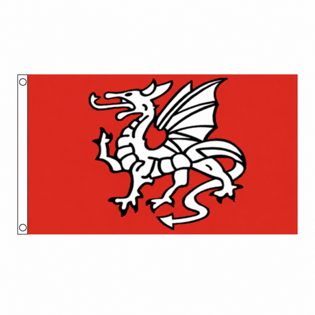 English Pendragon Anglo Saxon A Flag – 5ft x 3ft centred on white background