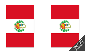 Flagmania Peru Crest Bunting, 9 metre bunting