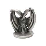 English made pewter bat ornament reverse view