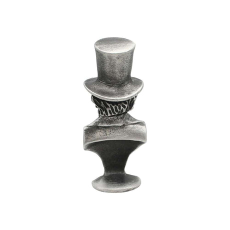 English made pewter Brunel bust ornament reverse