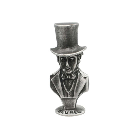 English made pewter Isambard Kingdom Brunel bust ornament front