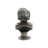 English made pewter Charles Dickens bust rear view