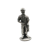 English made pewter coal miner ornament front view