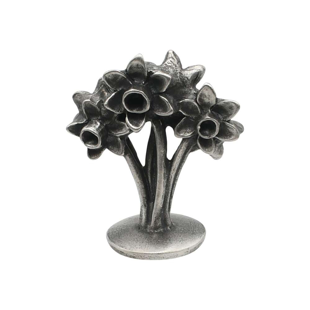 English made pewter daffodils floral figurine alternate view