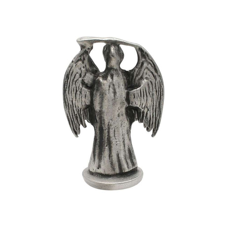 English made pewter Grim Reaper ornament rear view