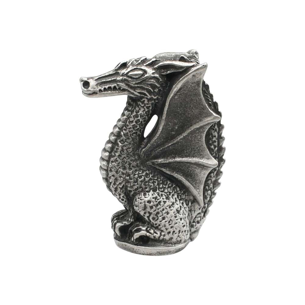 English made pewter mythical dragon ornament opposite side view