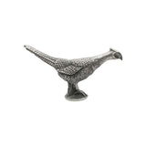 Pewter pheasant bird ornament opposite side
