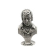 English made pewter Robert Burns bust ornament front with Burns name