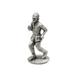 English made pewter rugby player ornament front