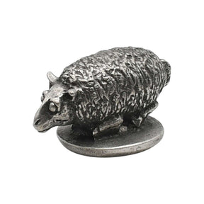 English made pewter sheep ornament first view