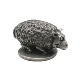 English made pewter sheep ornament opposite side