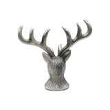 English made pewter stag head ornament reverse view