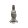 English made pewter whisky bottle ornament front with Scotch Whisky label