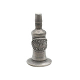 English made pewter whisky bottle ornament front with Scotch Whisky label