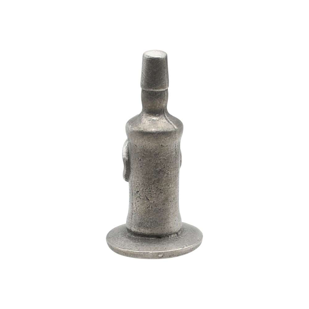 English made pewter Scotch whisky bottle ornament rear view