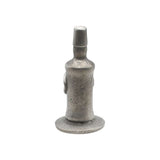 English made pewter Scotch whisky bottle ornament rear view