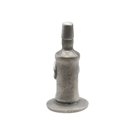 English made pewter Scotch whisky bottle ornament rear view