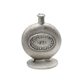 Pewter whisky sporran ornament front Scotch Whisky inscription