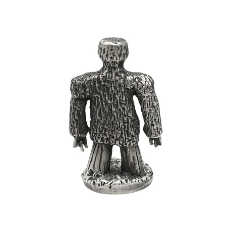 English made pewter Wicker Man ornament back