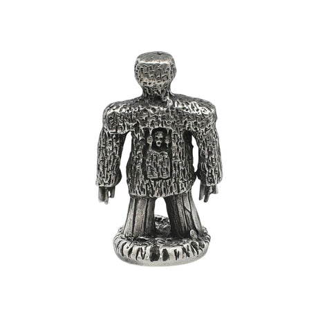English made pewter Wicker Man ornament front