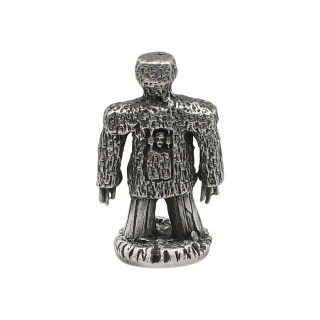 English made pewter Wicker Man ornament front
