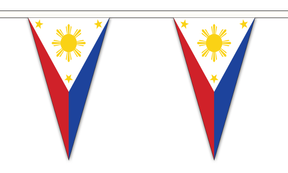 Flagmania Philippines Triangle Bunting 20 metre bunting