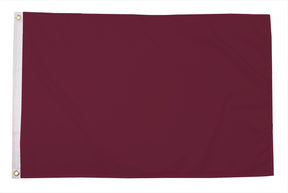 Flagmania Plain Maroon 3ft x 2ft Polyester Flag on white background