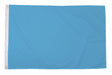 Flagmania Plain Sky Blue 3ft x 2ft Polyester Flag on white background