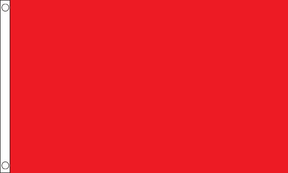 Flagmania Plain Red NYLON 5ft x 3ft Nylon Flag