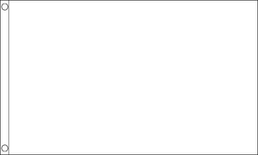 Flagmania Plain White NYLON 5ft x 3ft Nylon Flag