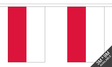 Poland 3 metre bunting, 10 flags - Flagmania