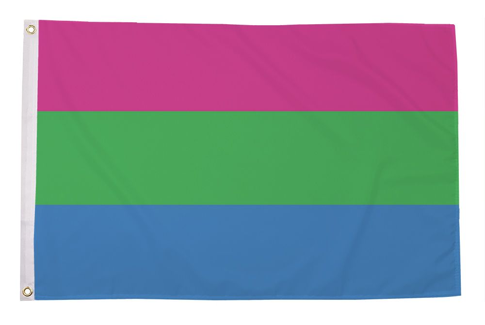 Polysexual Pride Polyester Flag 5ft x 3ft (Drawer 2)