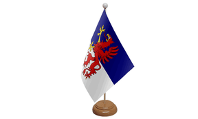 Flagmania Pommern wooden hand flags, 9x6 inch, pack of 12, no bases