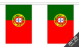 Flagmania Portugal Bunting, 9 metre bunting