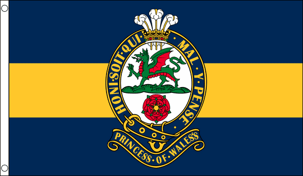 Flagmania Princess of Wales Royal Regiment 8ft x 5ft polyester flag