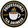 Professional Tea Drinker 80mm embroidered patch
