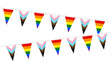 Flagmania Progress And Rainbow (Alternating) Triangle Bunting (15m Length)