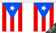 Flagmania Puerto Rico Bunting, 9 metre bunting